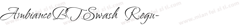 AmbianceBTSwash Regu字体转换